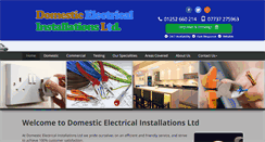 Desktop Screenshot of domesticelectrical.com